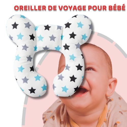 COUSSIN VOYAGE ENFANT - SUPPORT DE TÊTE | Arc-iris™