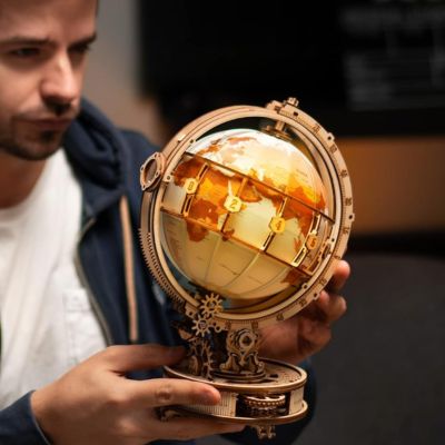 puzzle-3d-bois-construction-globe-terrestre-lumineux-un-bricolage-alliant-apprentissage-et-fonctionnalité-de-style-antique-parfait-comme-lampe-de-chevet-ou-d'ambiance-feutrée